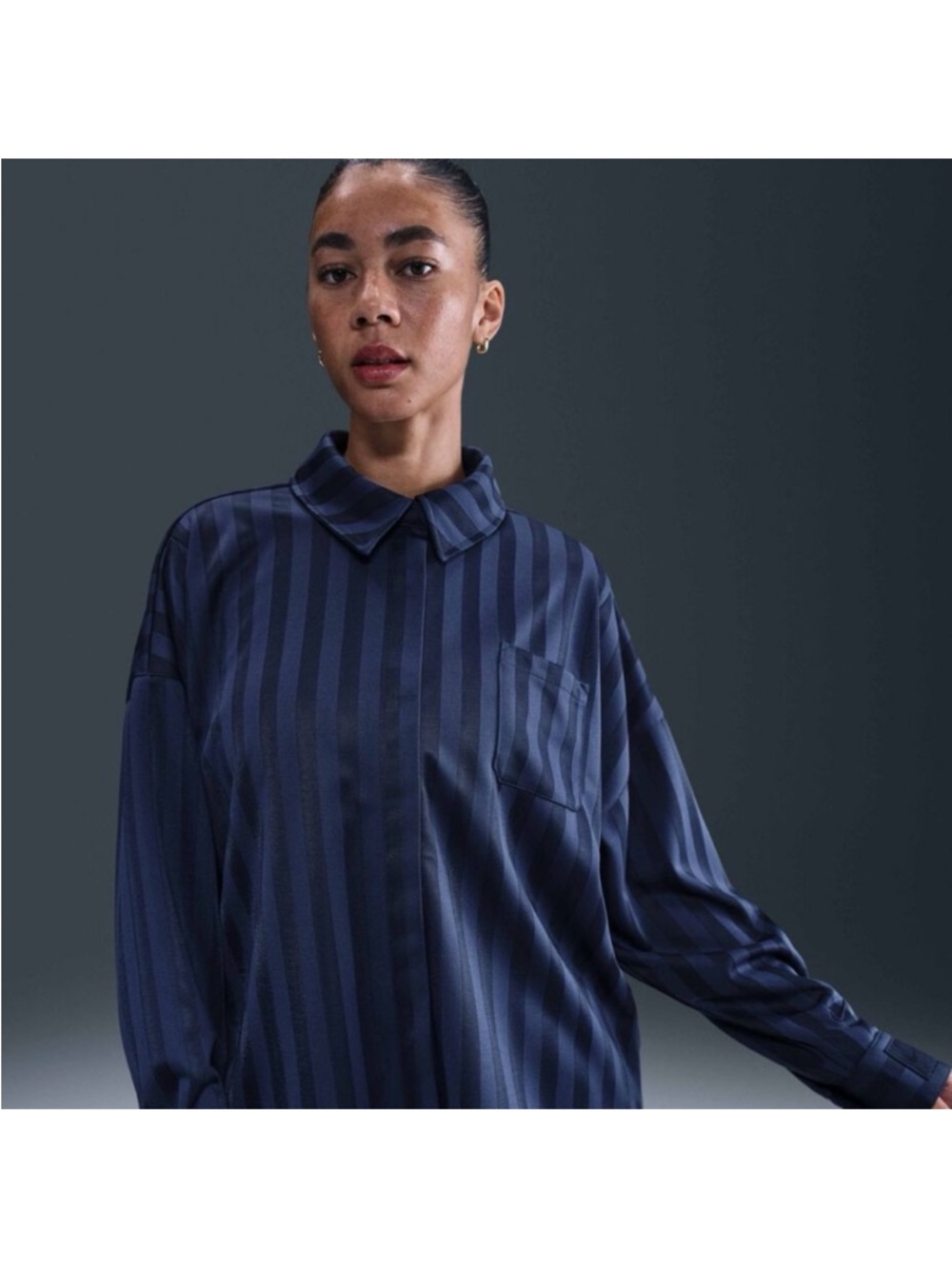 NWT Nike button down striped shirt